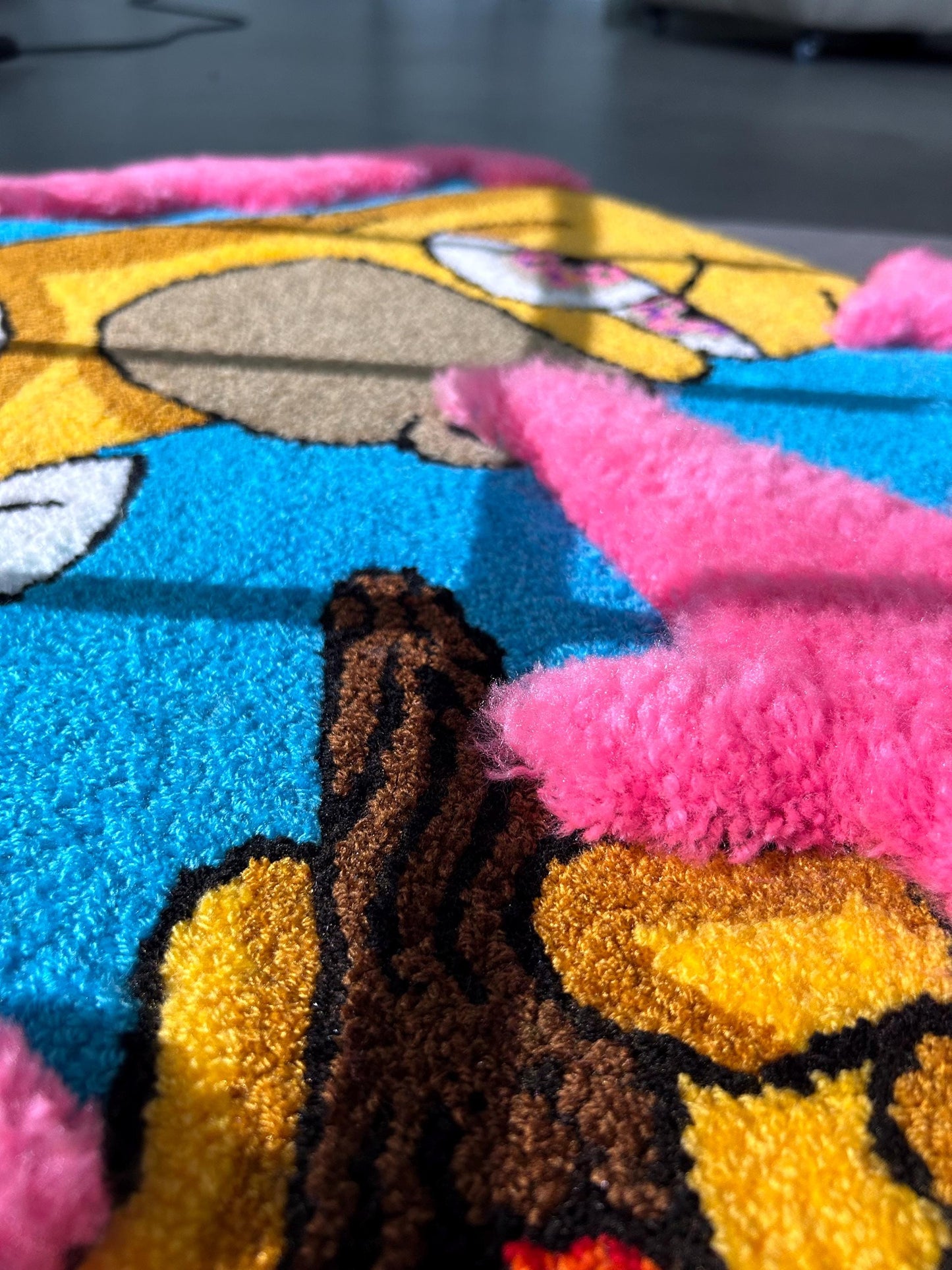 Cartoon Pink smoke Tufted rug
