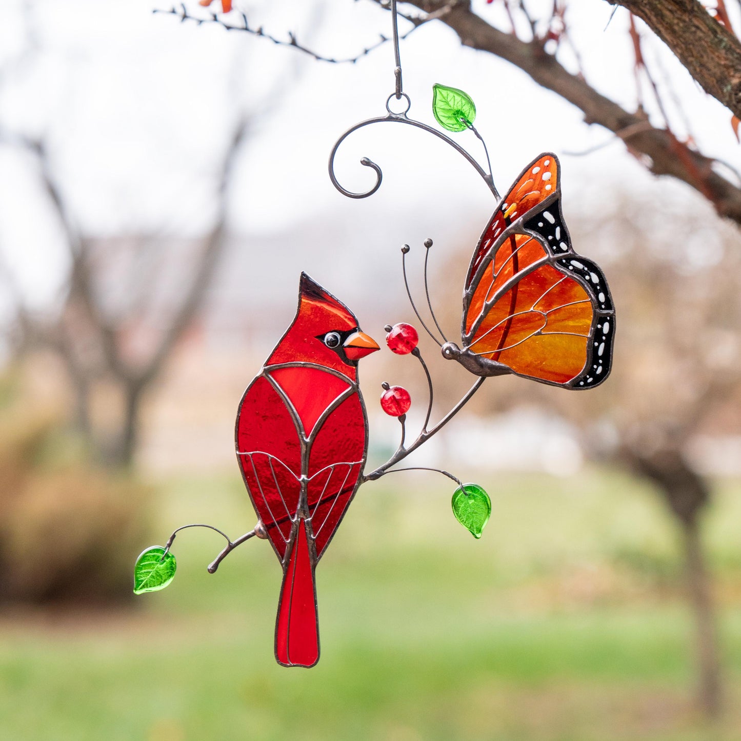 Butterfly artwork Custom stained glass