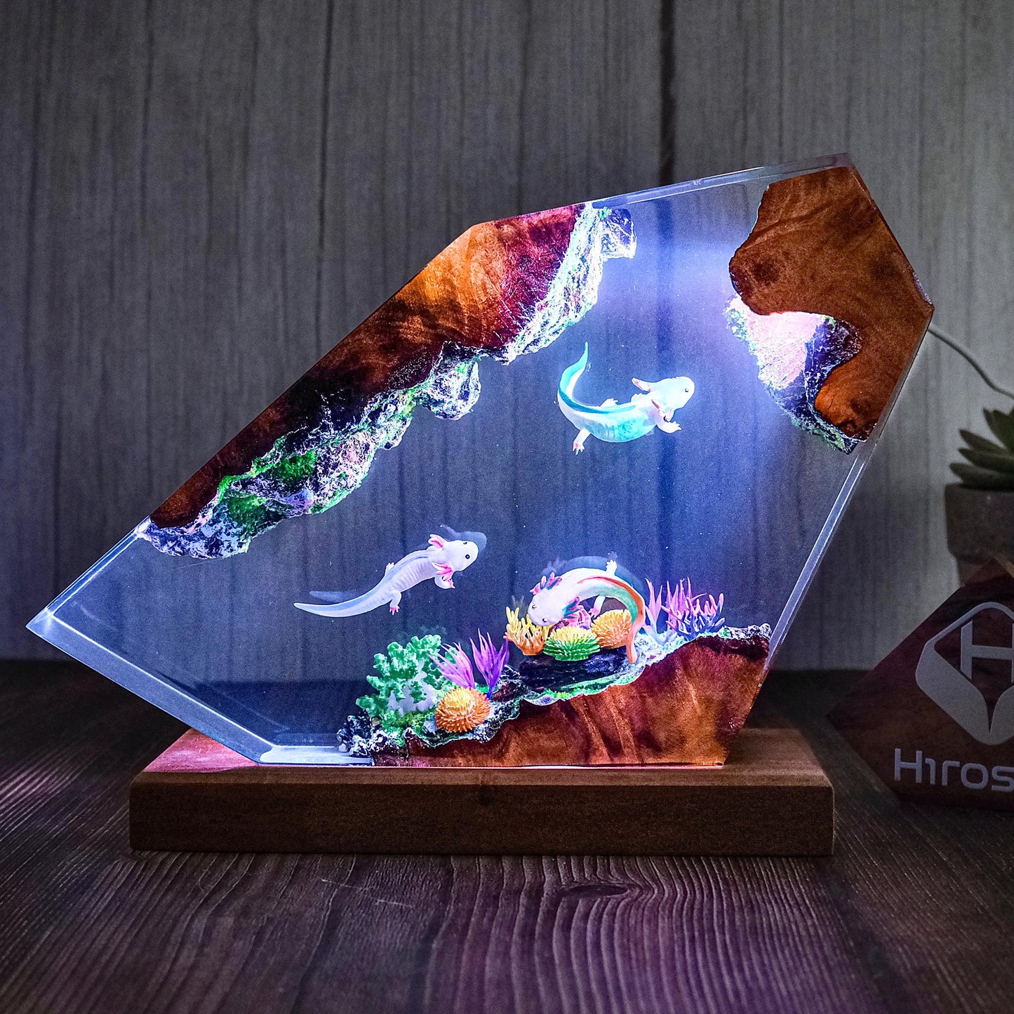 Axolotl and Sea Creatures resin