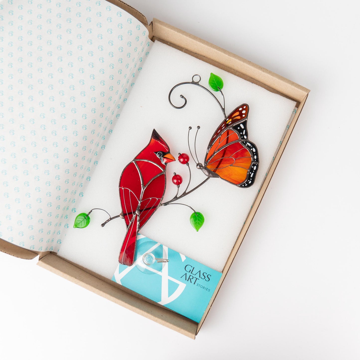 Butterfly artwork Custom stained glass