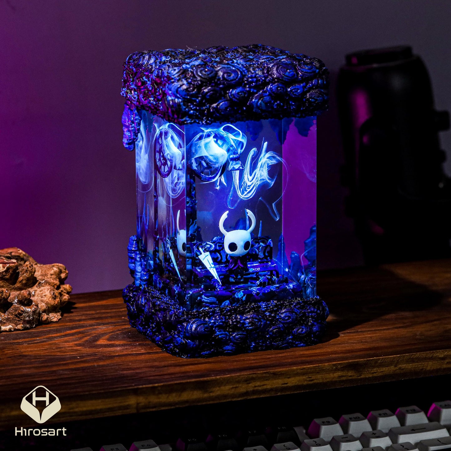 Knight from Hollow Knight Resin Lamp