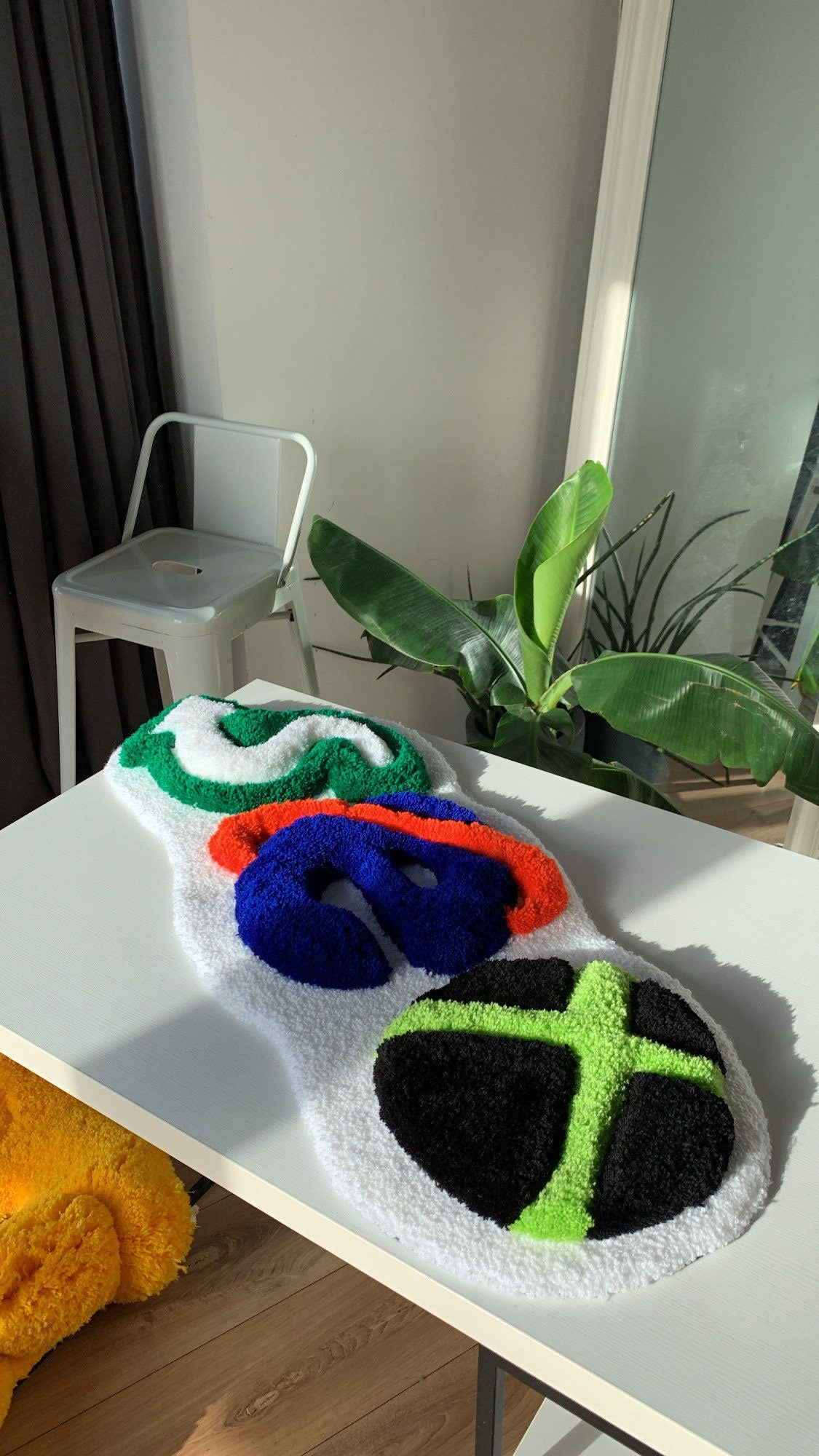 fluffy 3d Rug Tufted handmade custom