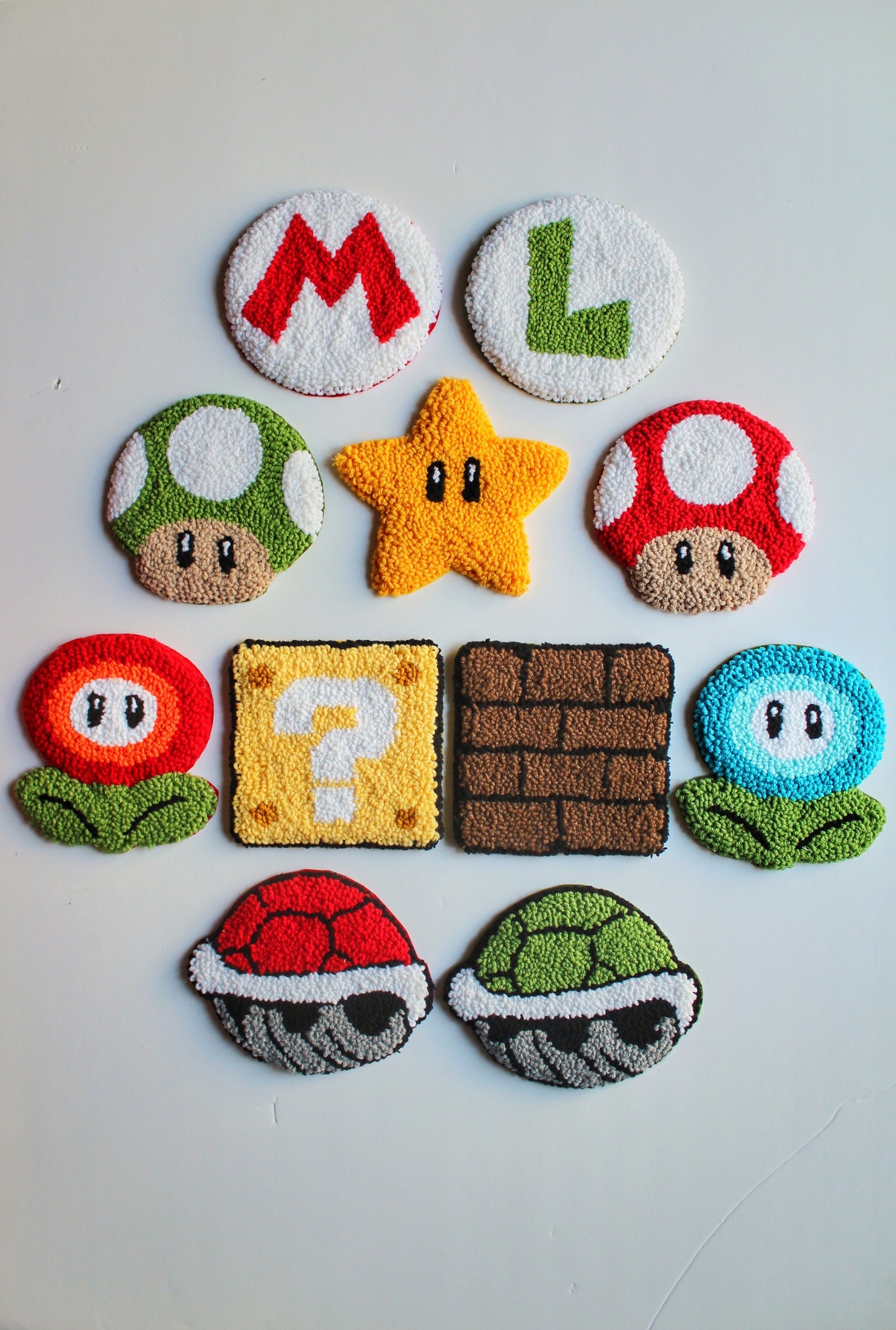 Mario Game Tufted Mug Rug Coaster