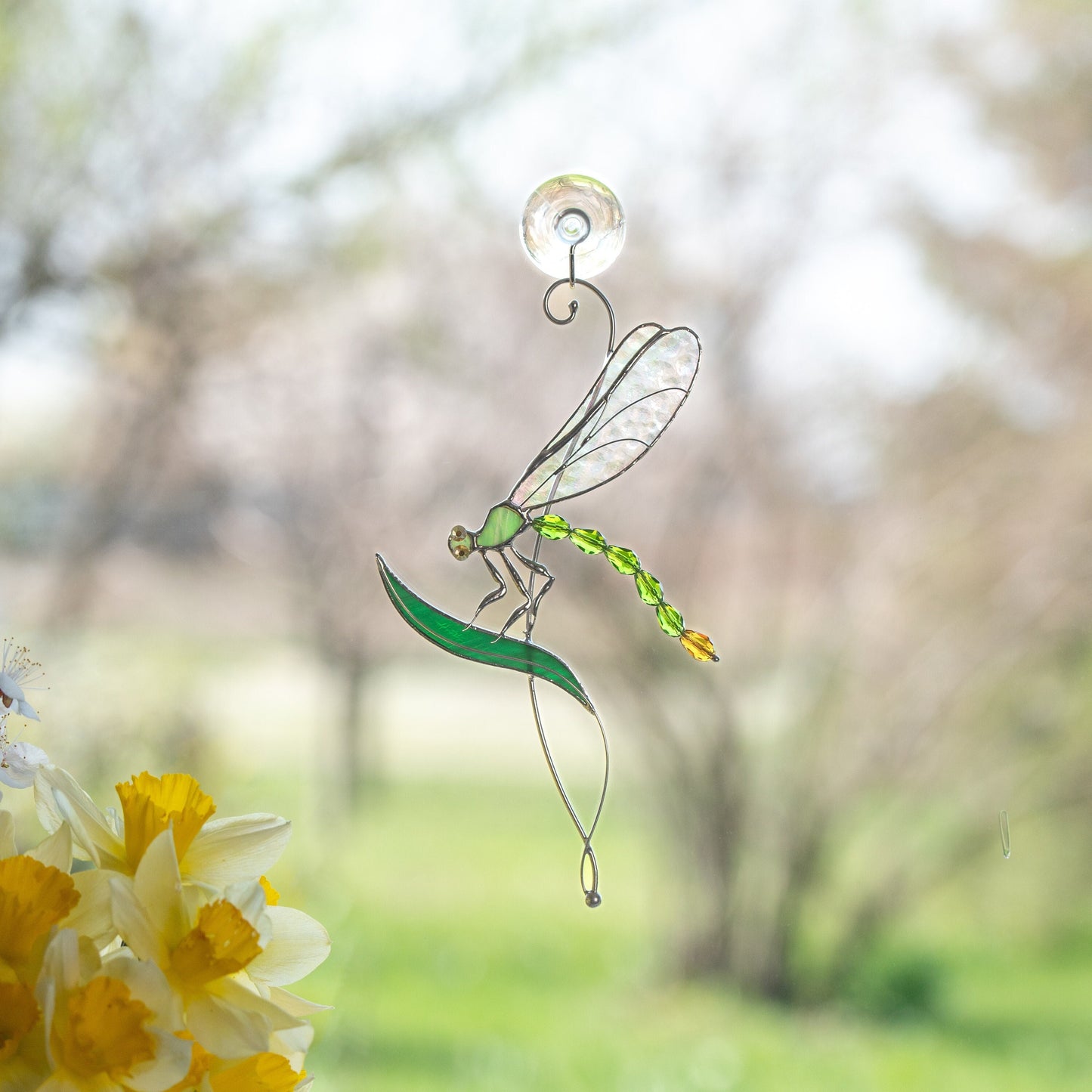Flydragon insect stained glass window hangings