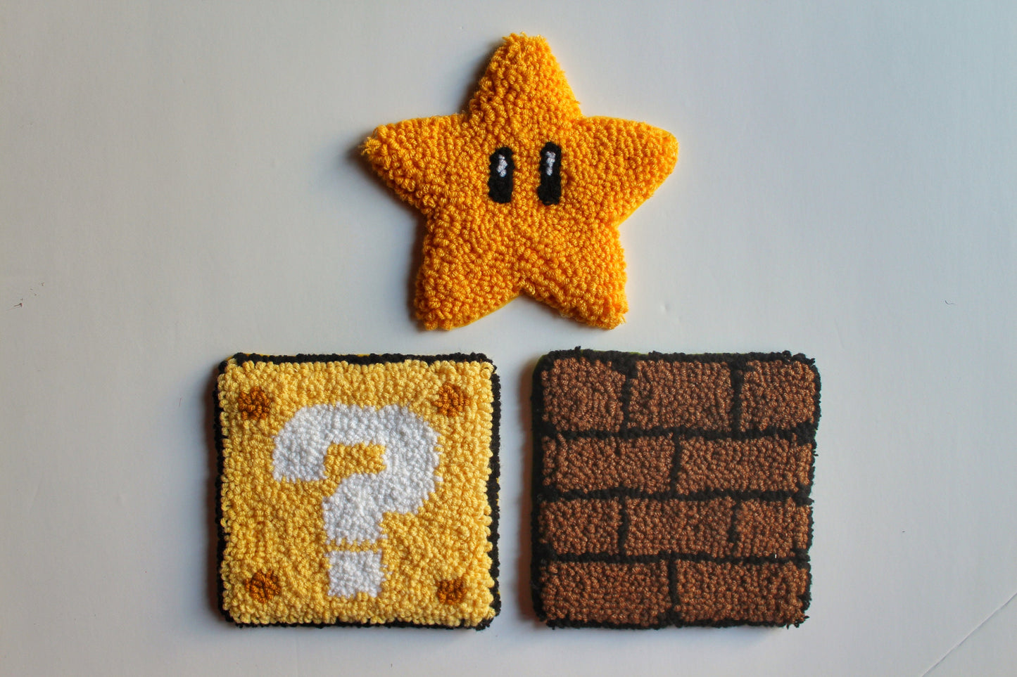 Mario Game Tufted Mug Rug Coaster