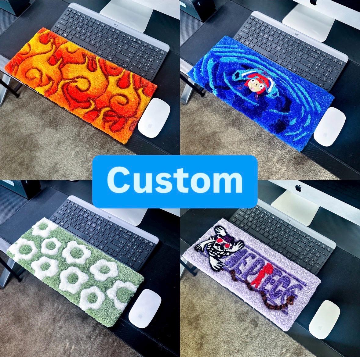 Custom Commission Keyboard Laptop Computer Rug
