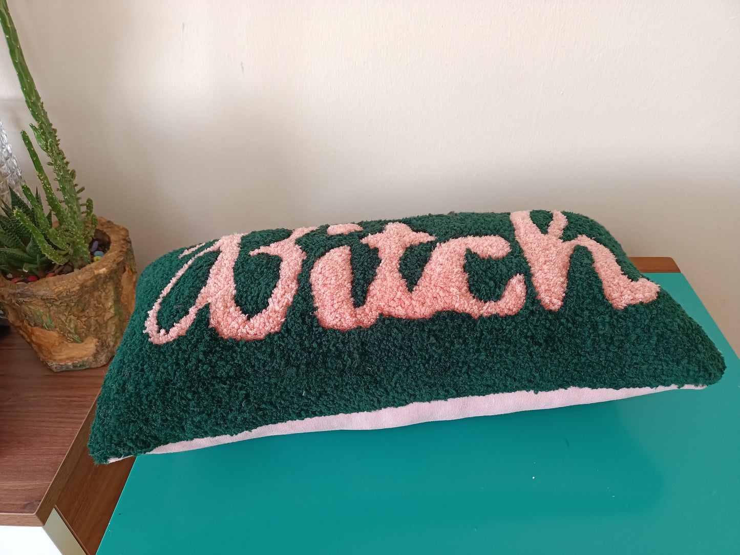 Tufted Bitch Pillow Cover