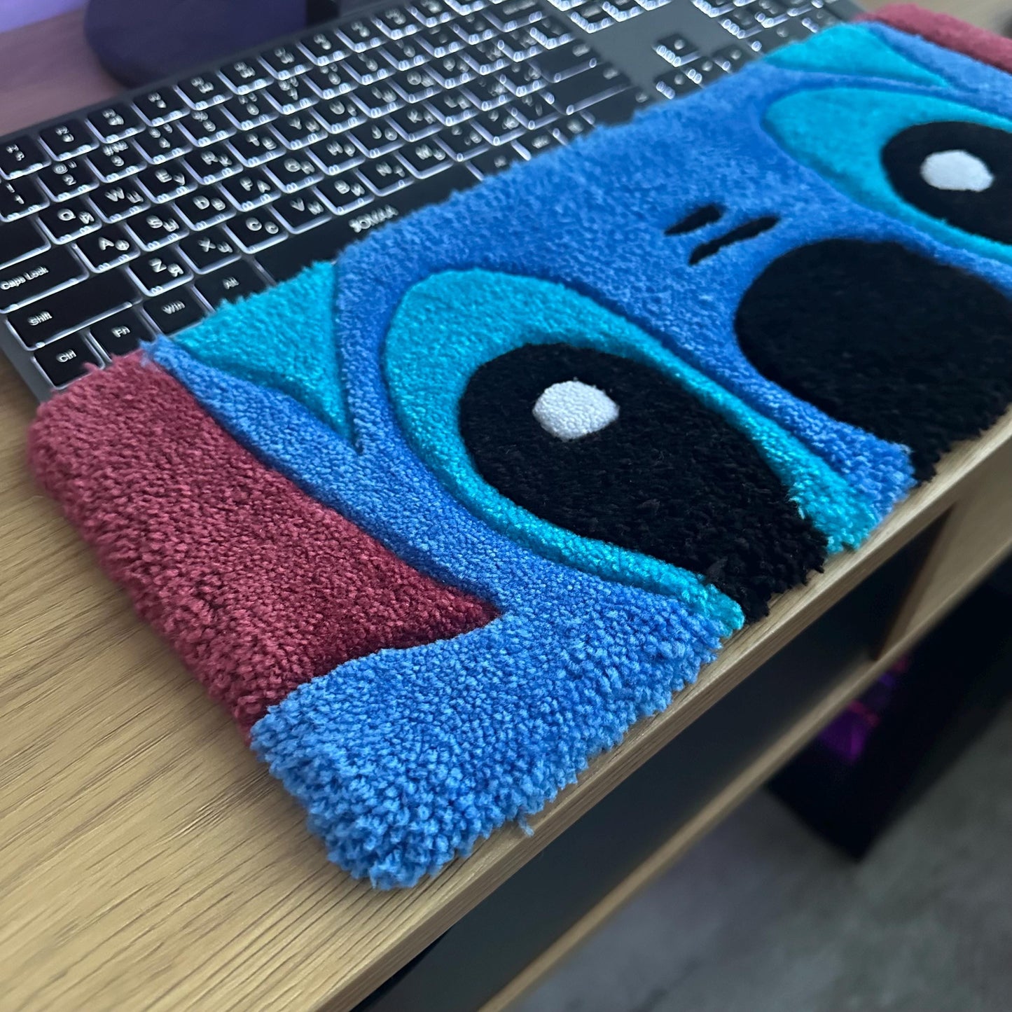 Tufted Stitch Keyboard Wrist Tufted Rug