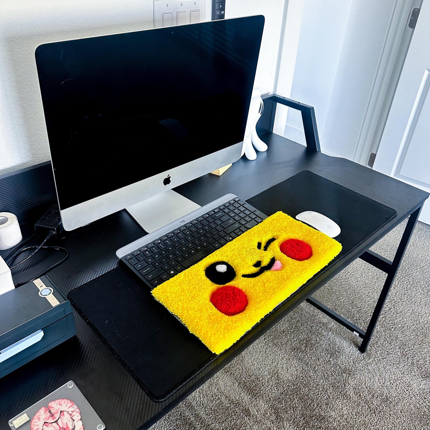 Pikachu Pokemon Keyboard Custom Anime Cartoon Wrist Rest Rug