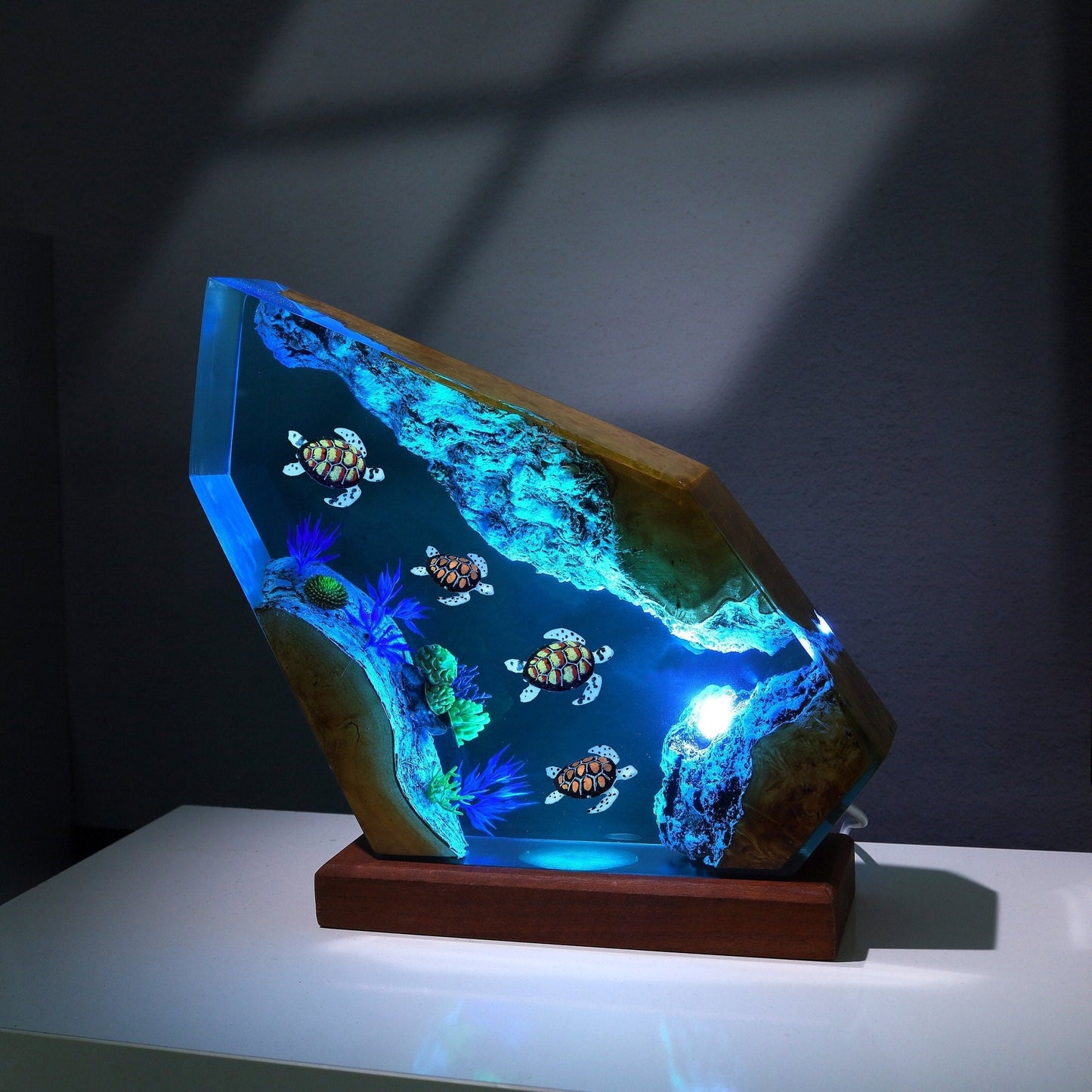 Axolotl and Sea Creatures resin