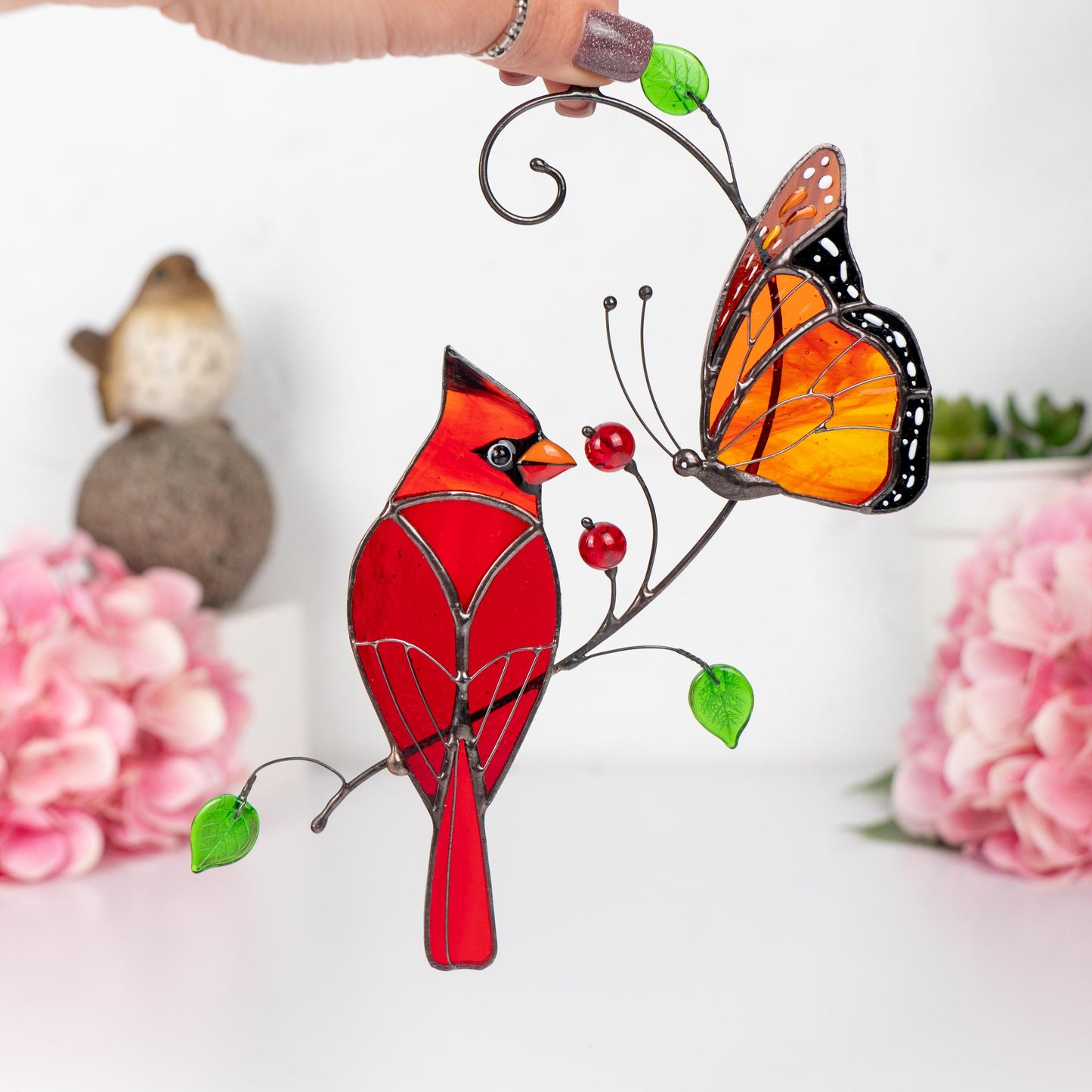 Butterfly artwork Custom stained glass