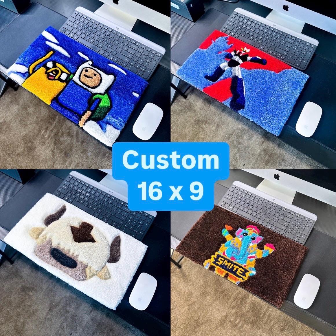 Custom Commission Keyboard Laptop Computer Rug