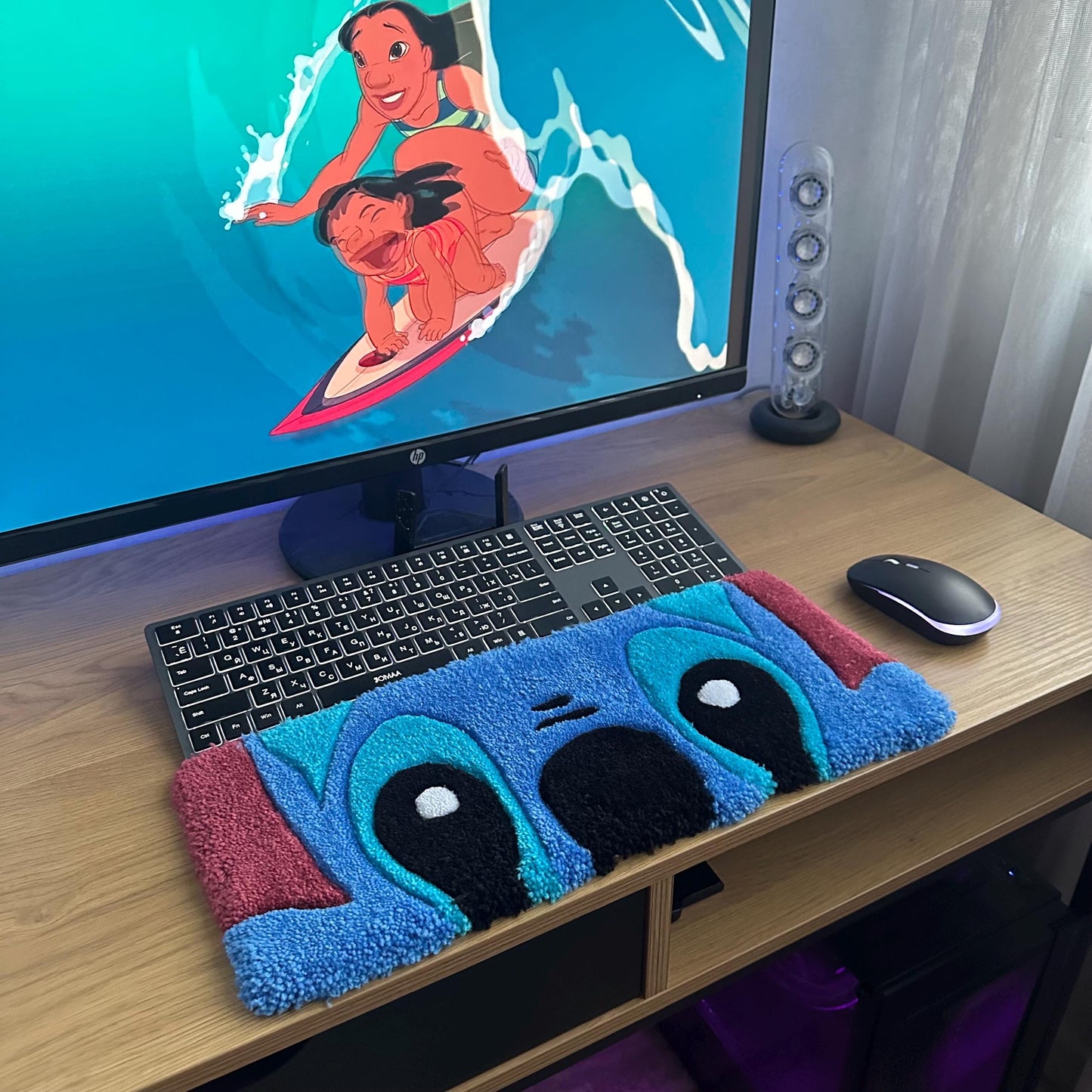 Tufted Stitch Keyboard Wrist Tufted Rug