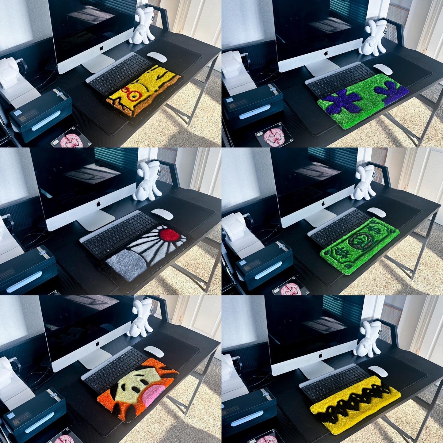 Custom Commission Keyboard Laptop Computer Rug