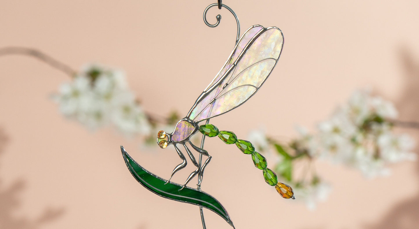 Flydragon insect stained glass window hangings