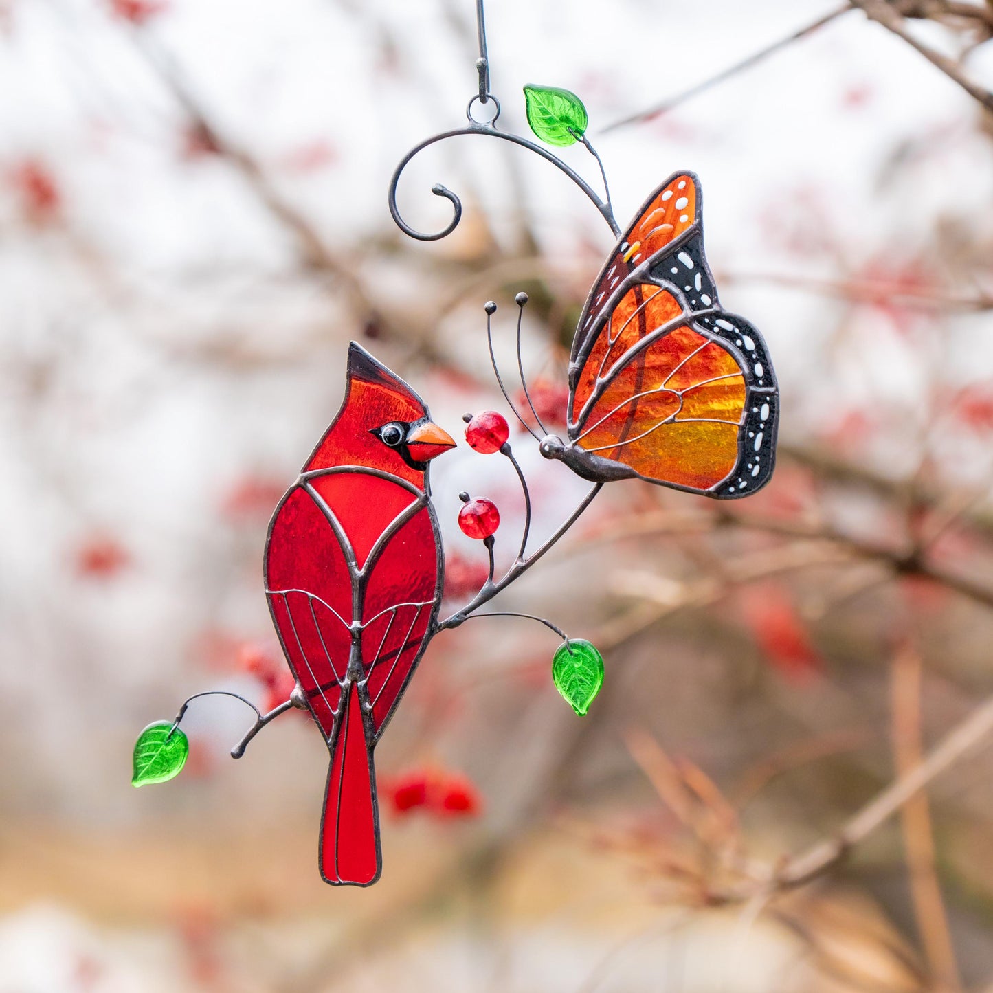 Butterfly artwork Custom stained glass