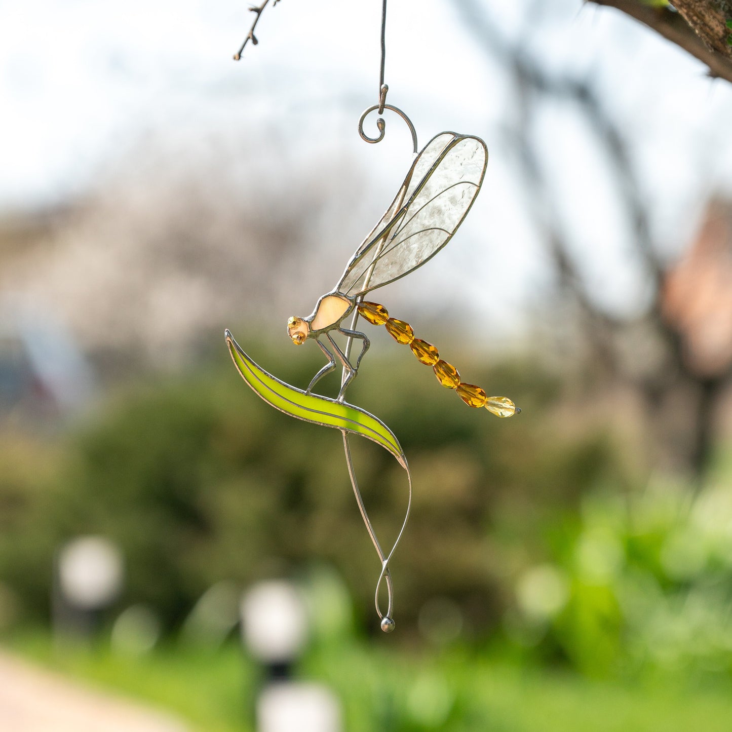 Flydragon insect stained glass window hangings