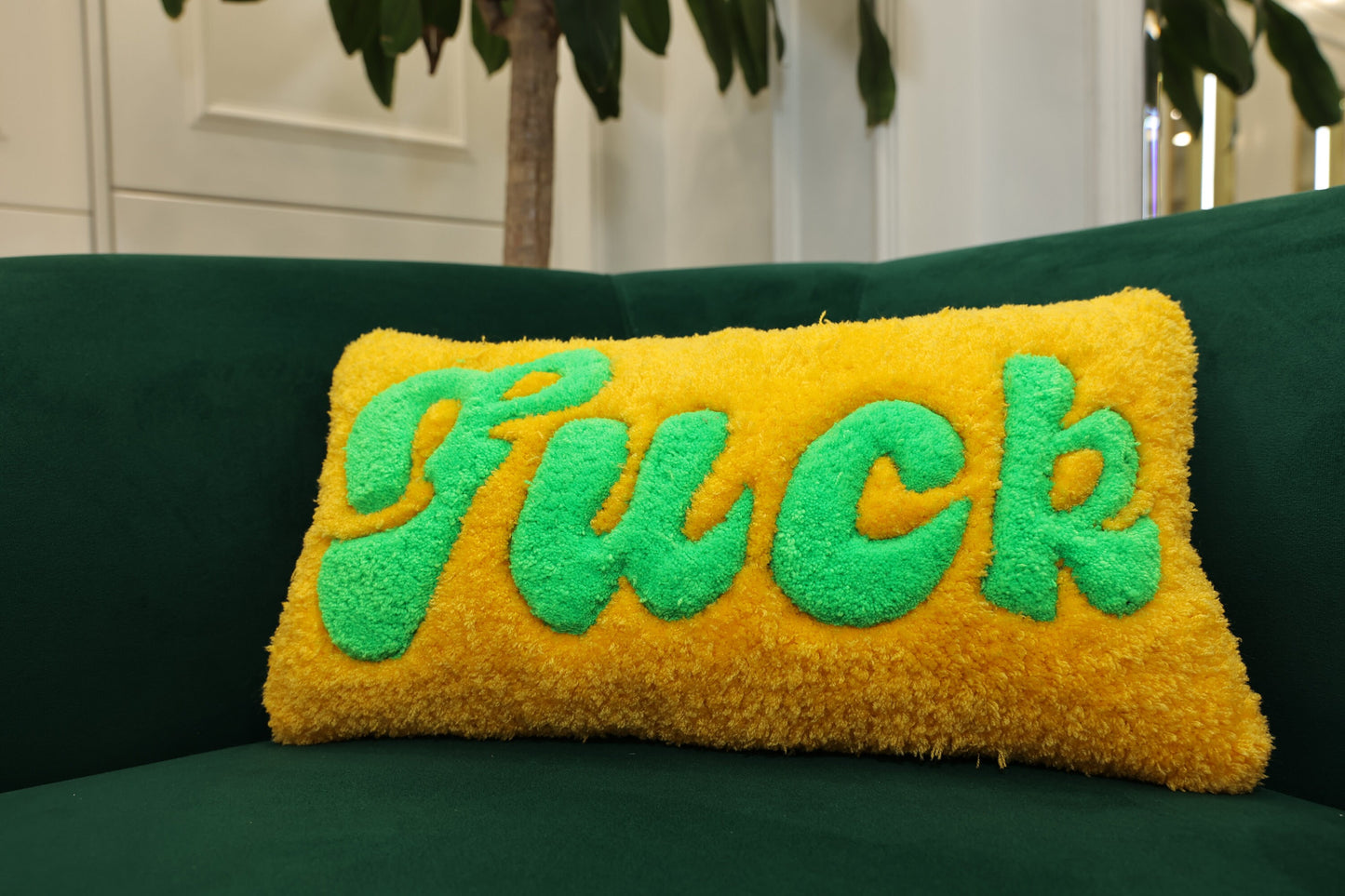 Fuck With Sayings Custom Hand Tufted Pillow Cover