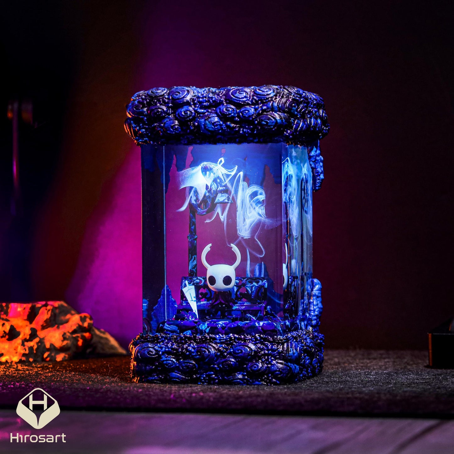 Knight from Hollow Knight Resin Lamp