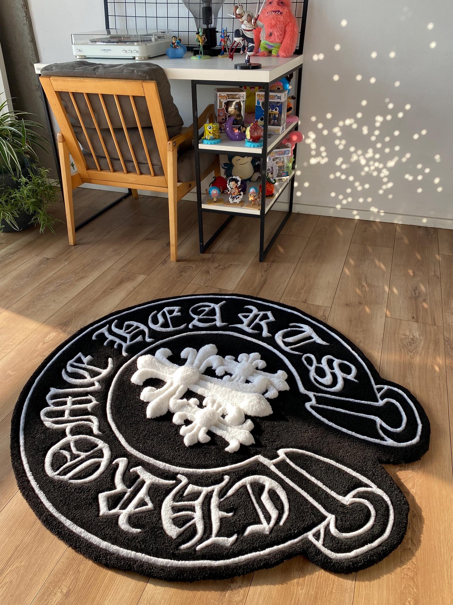 Chrome Hearts-Inspired Custom Tufted Rug