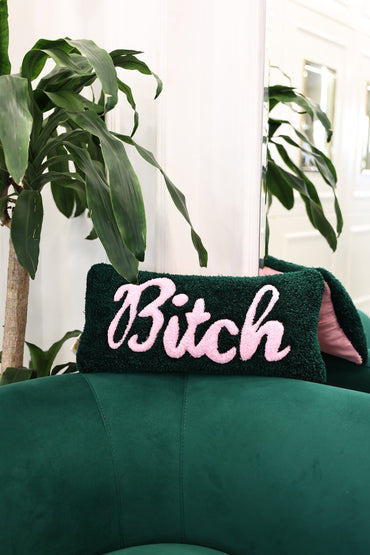 Tufted Bitch Pillow Cover