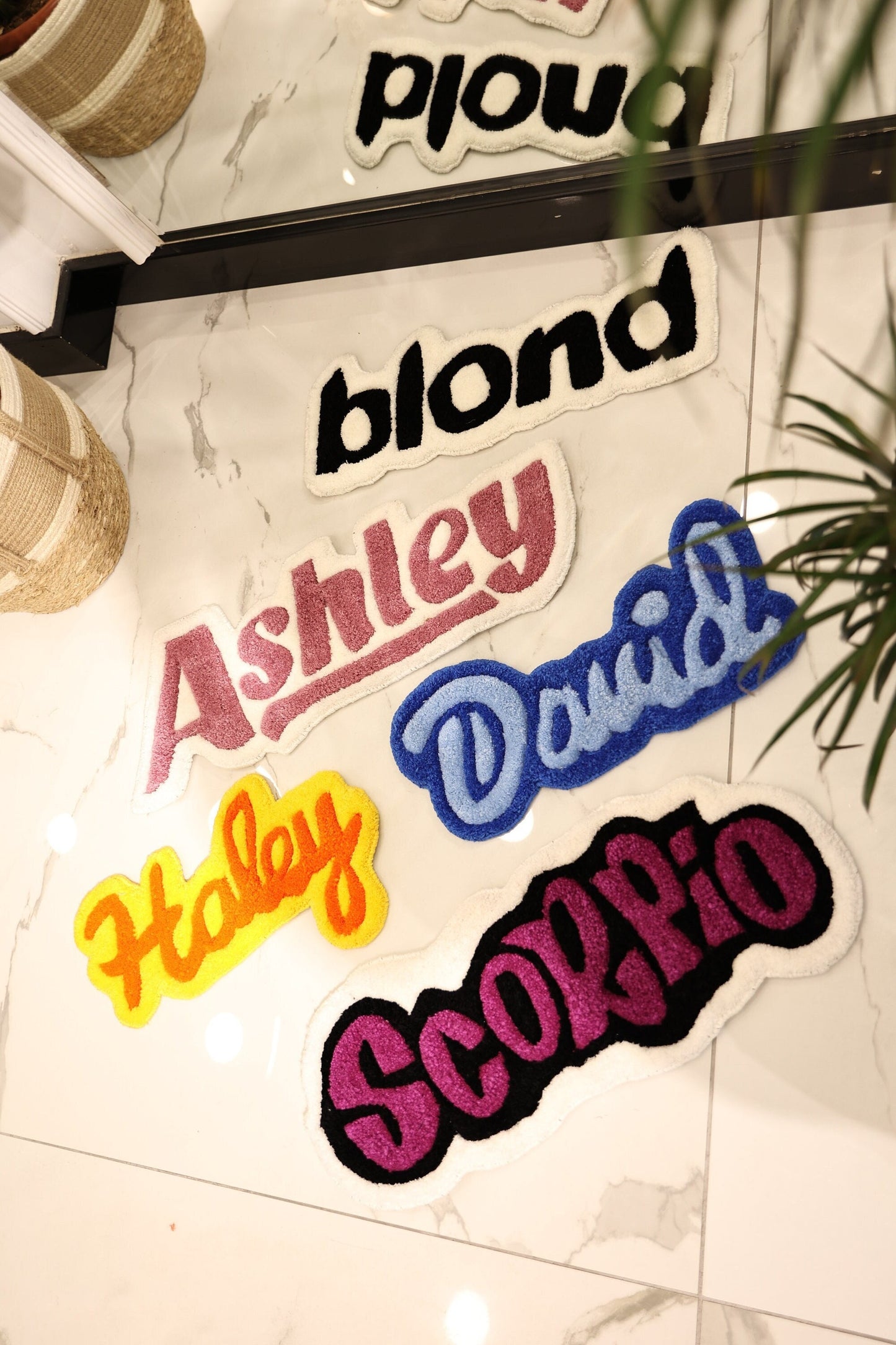 Custom Sign Name Tufted Rug