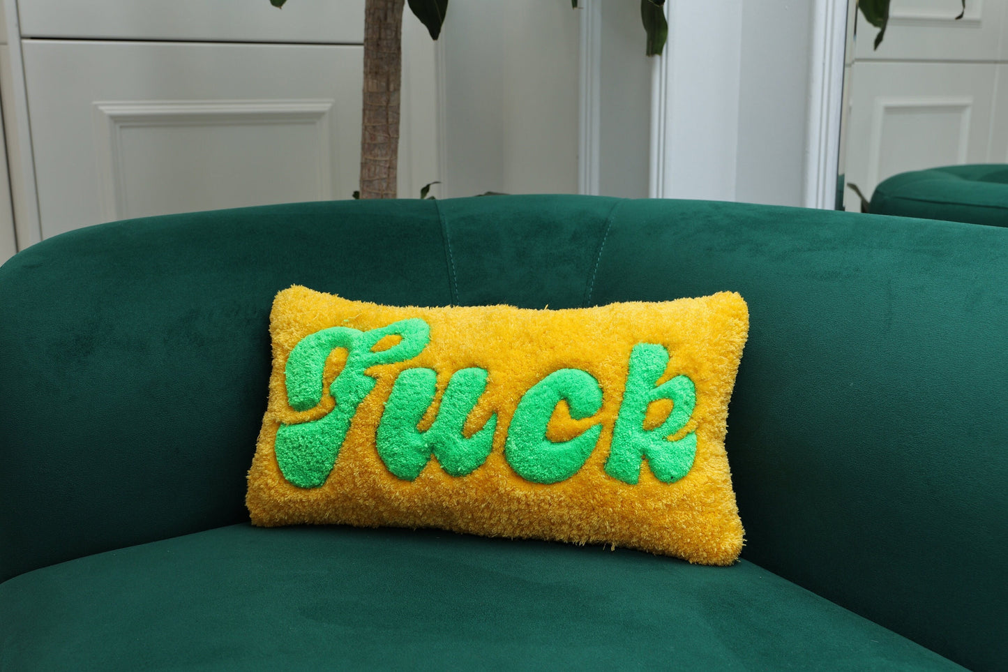 Fuck With Sayings Custom Hand Tufted Pillow Cover