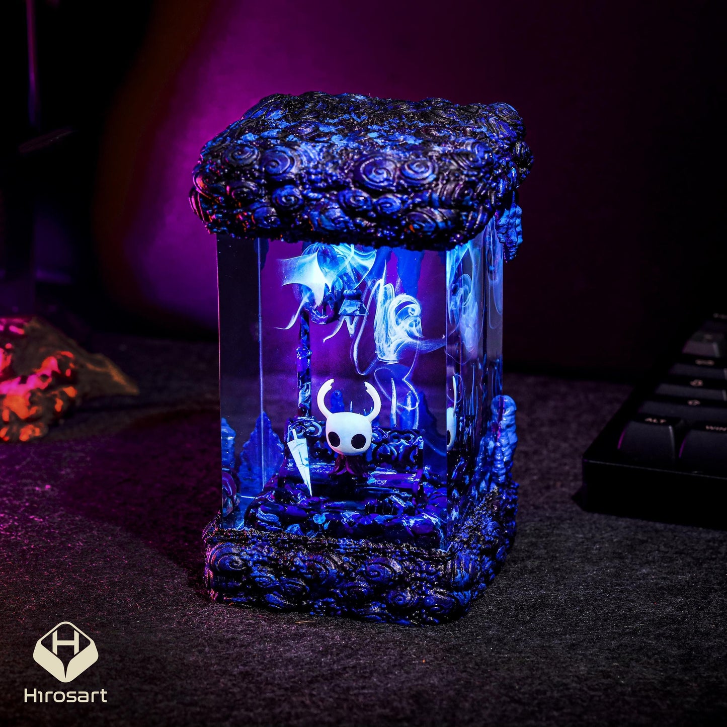 Knight from Hollow Knight Resin Lamp