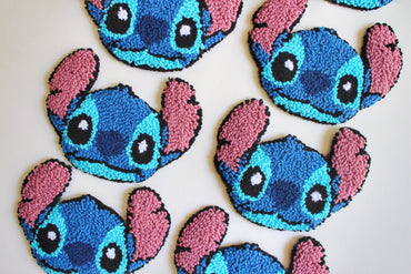 Stitch Mug Rug Tufted Coaster