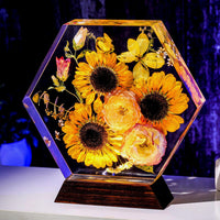 SUNFLOWERS Resin Lamp