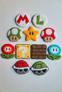 Mario Game Tufted Mug Rug Coaster