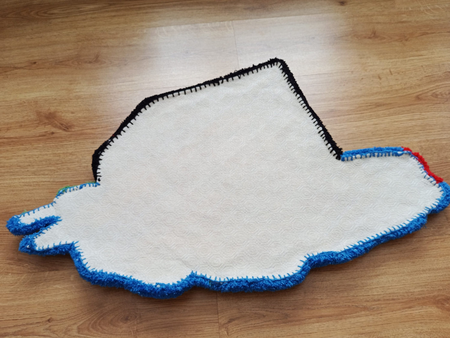 3D Feel Melting Rubiks Cube Hand Tufted Area Rug