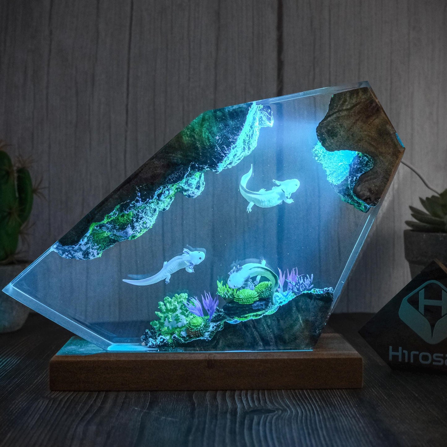 Axolotl and Sea Creatures resin