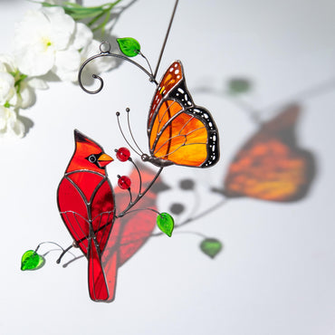 Butterfly artwork Custom stained glass