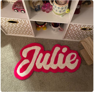 Custom Sign Name Tufted Rug