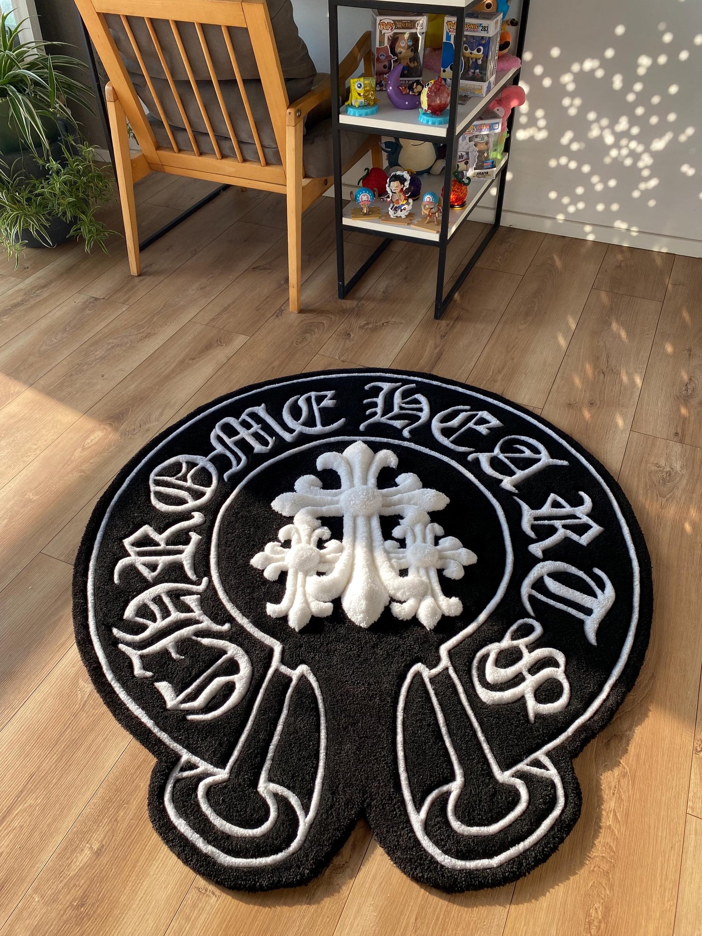 Chrome Hearts-Inspired Custom Tufted Rug