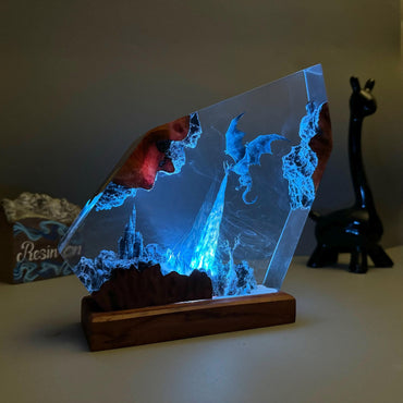 Ice Dragon Resin Night Light