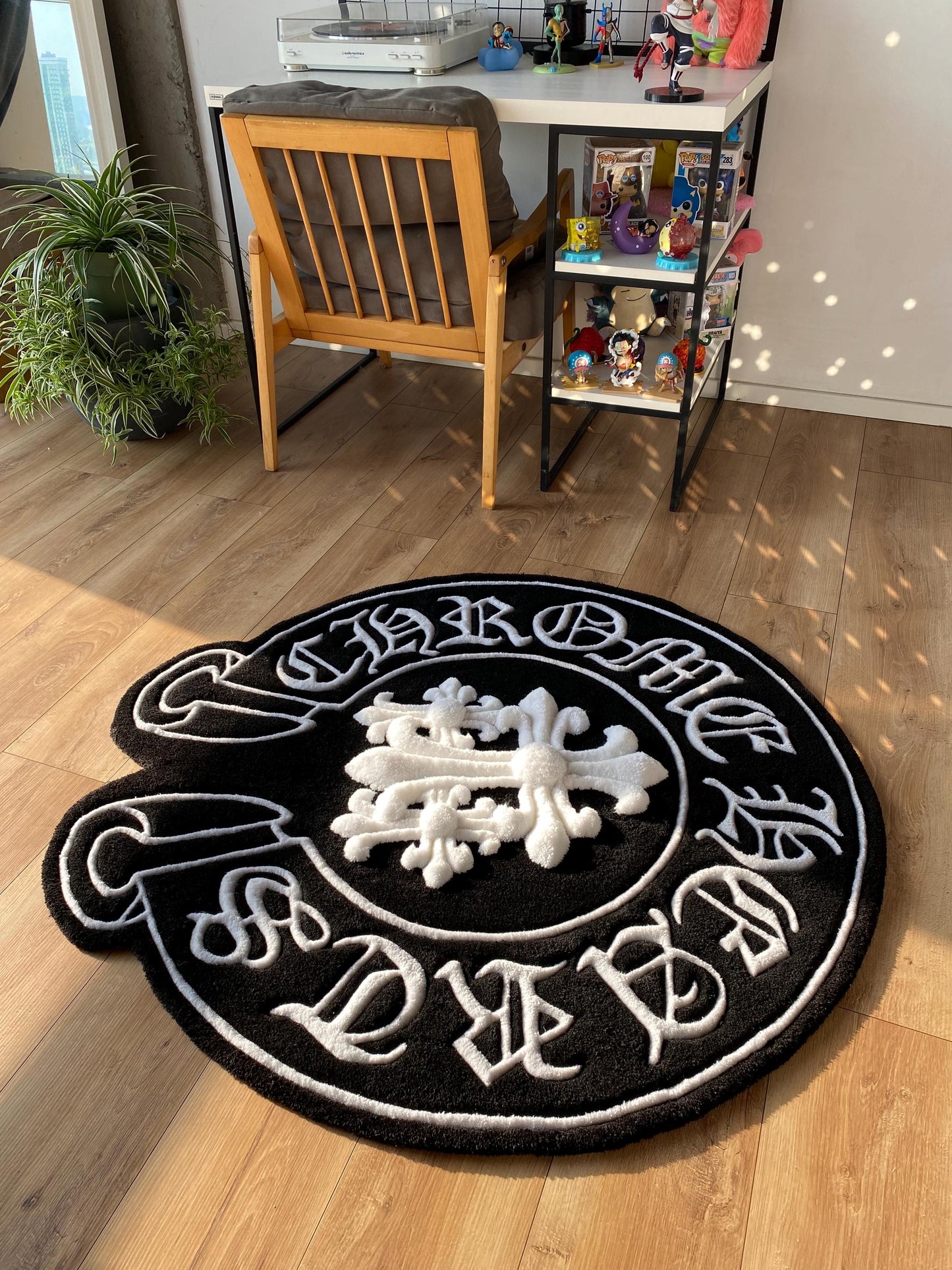 Chrome Hearts-Inspired Custom Tufted Rug