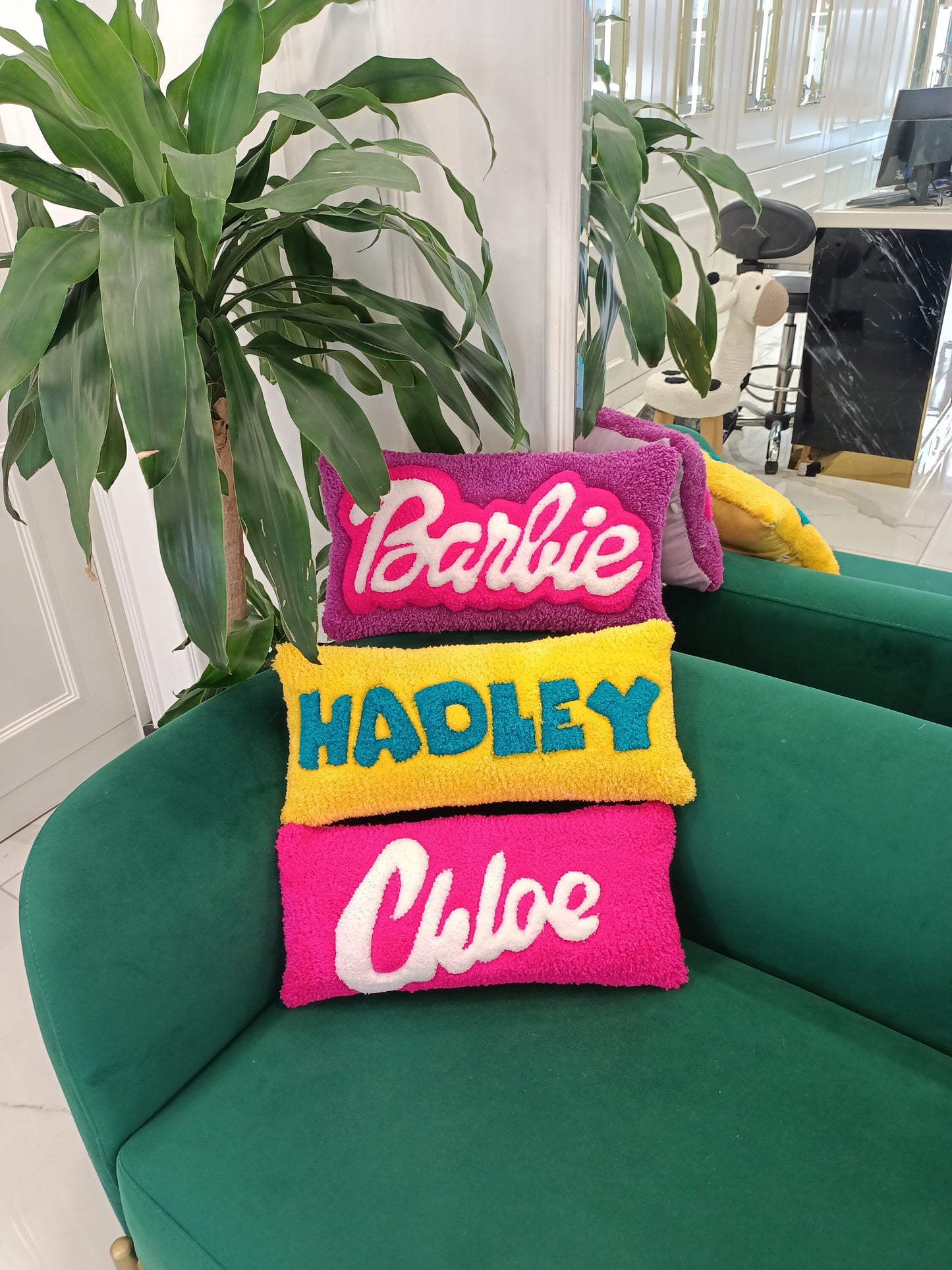 Personalized Name Tufted Pillow Case