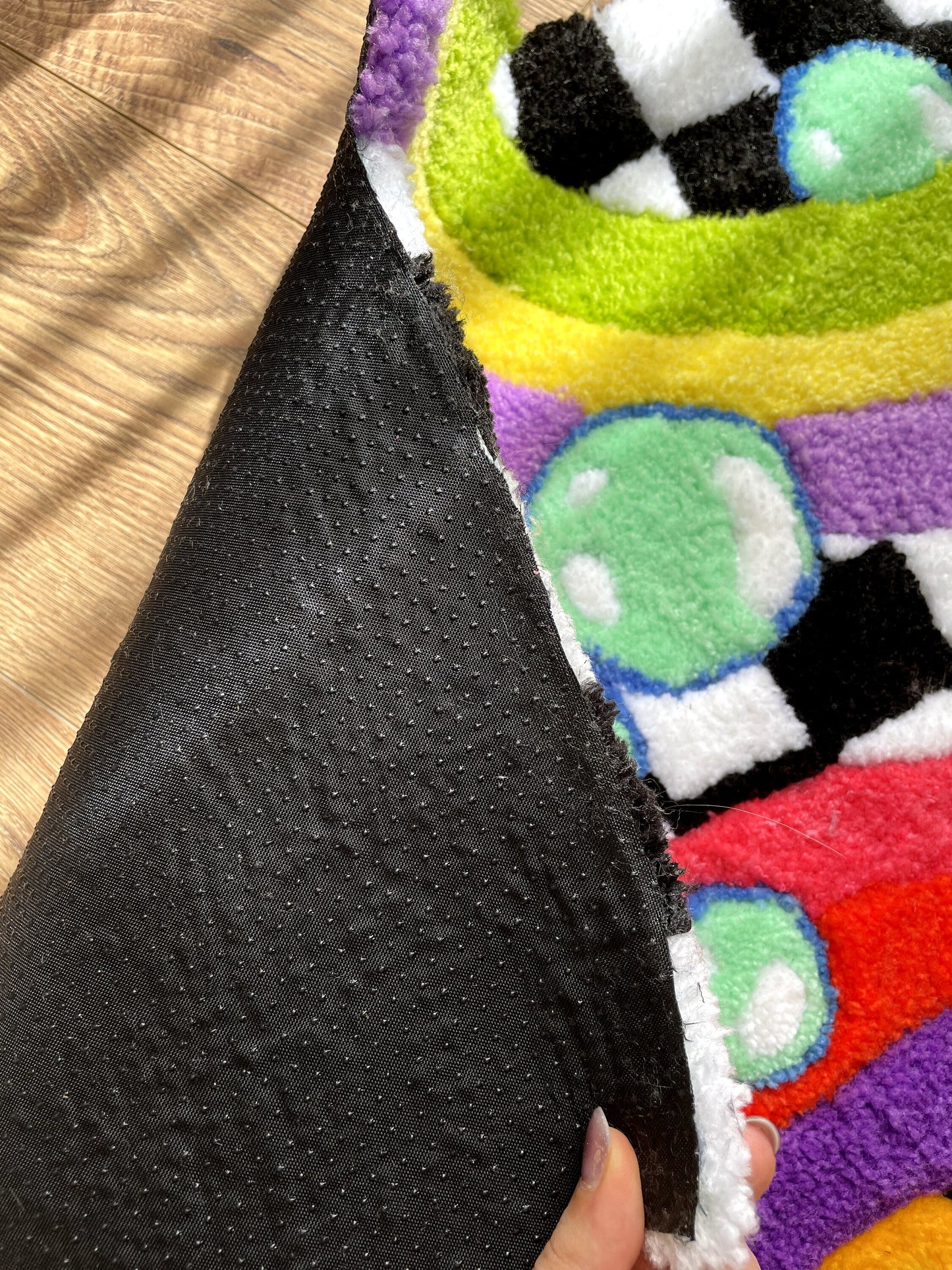 Bubbles Colourful Tufted Rug