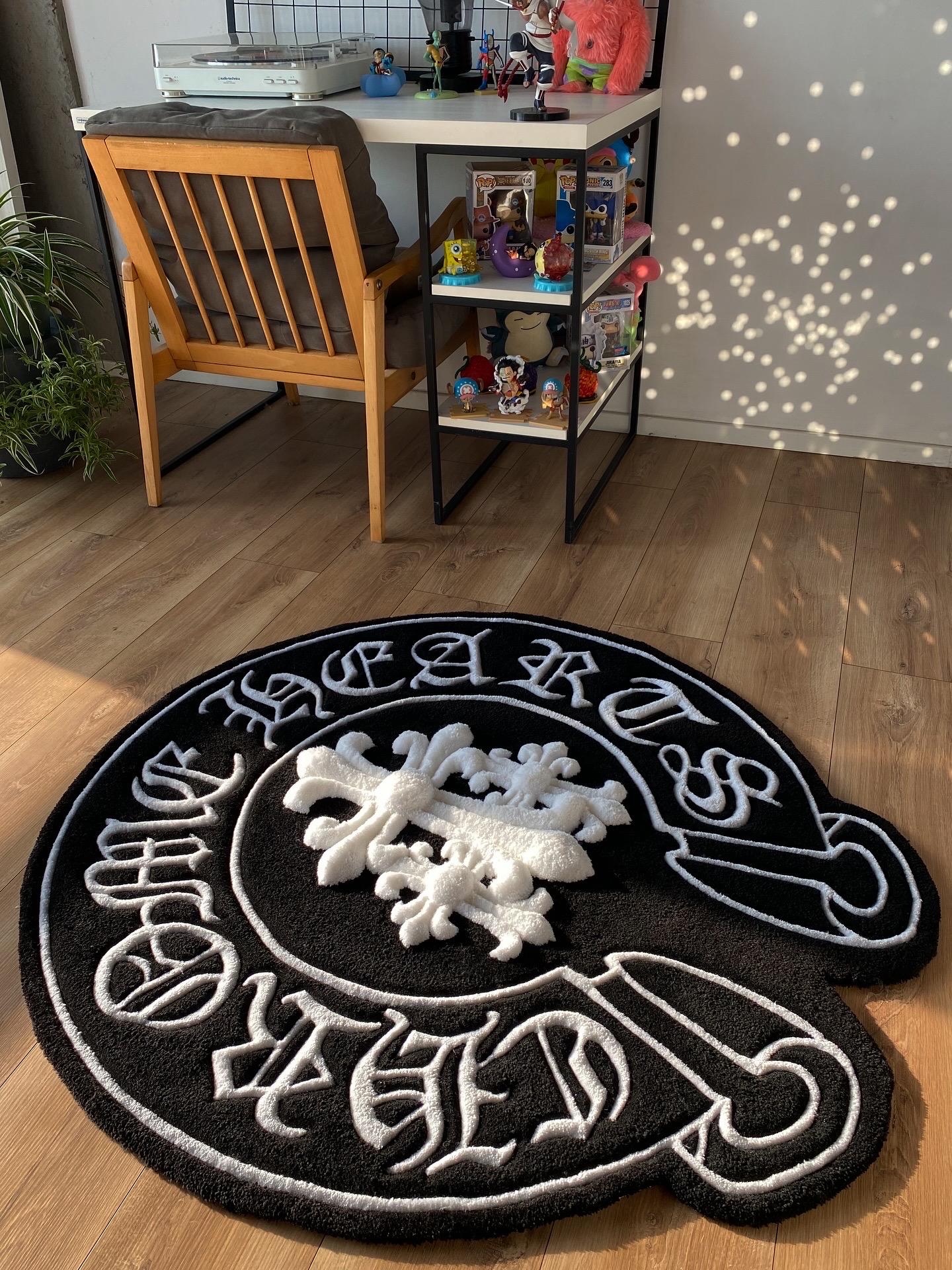 Chrome Hearts-Inspired Custom Tufted Rug