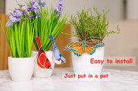 Stained glass Red cardinal planter decor