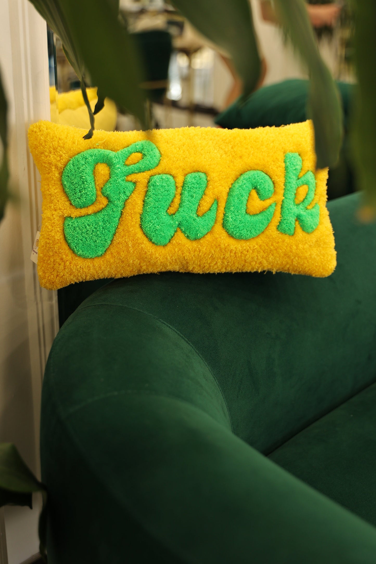 Fuck With Sayings Custom Hand Tufted Pillow Cover