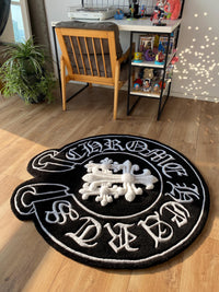 Chrome Hearts-Inspired Custom Tufted Rug