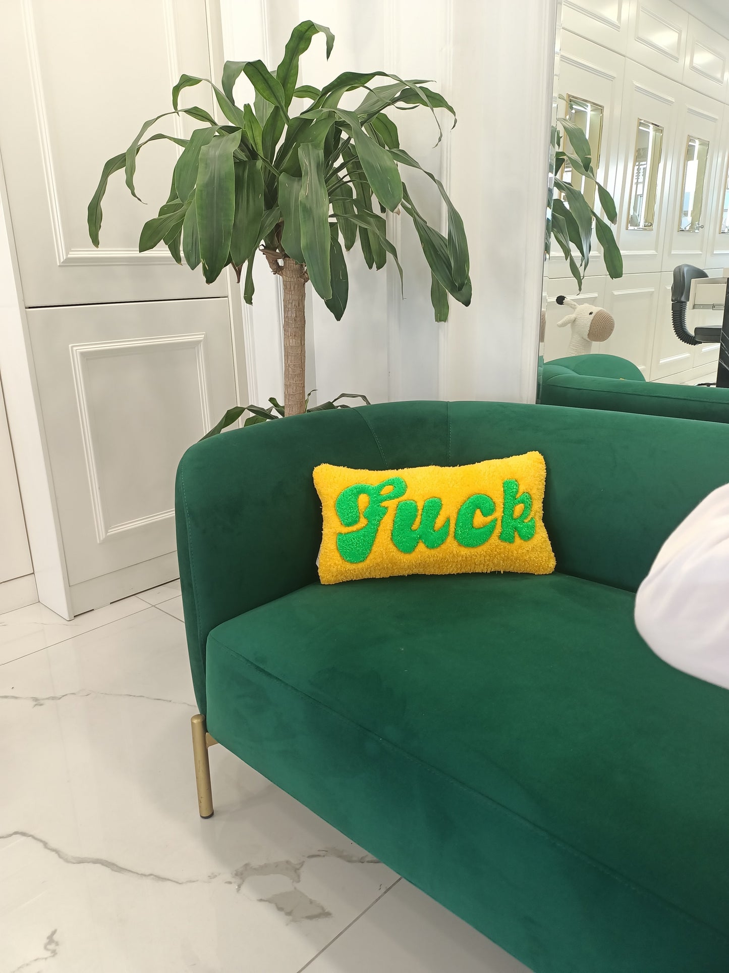 Fuck With Sayings Custom Hand Tufted Pillow Cover