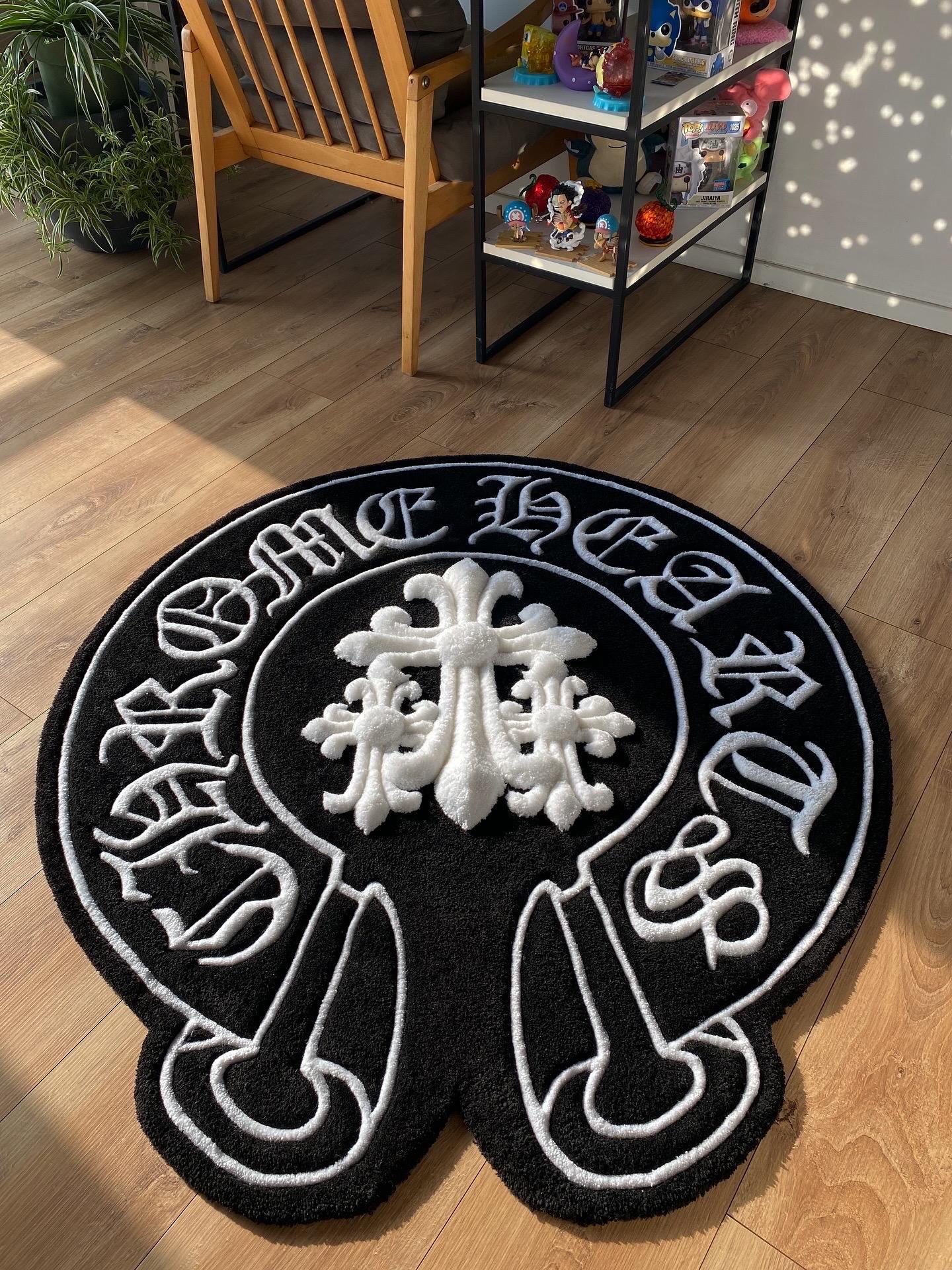 Chrome Hearts-Inspired Custom Tufted Rug
