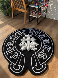 Chrome Hearts-Inspired Custom Tufted Rug
