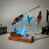 Ice Dragon Resin Night Light
