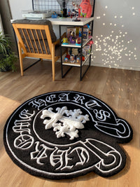 Chrome Hearts-Inspired Custom Tufted Rug