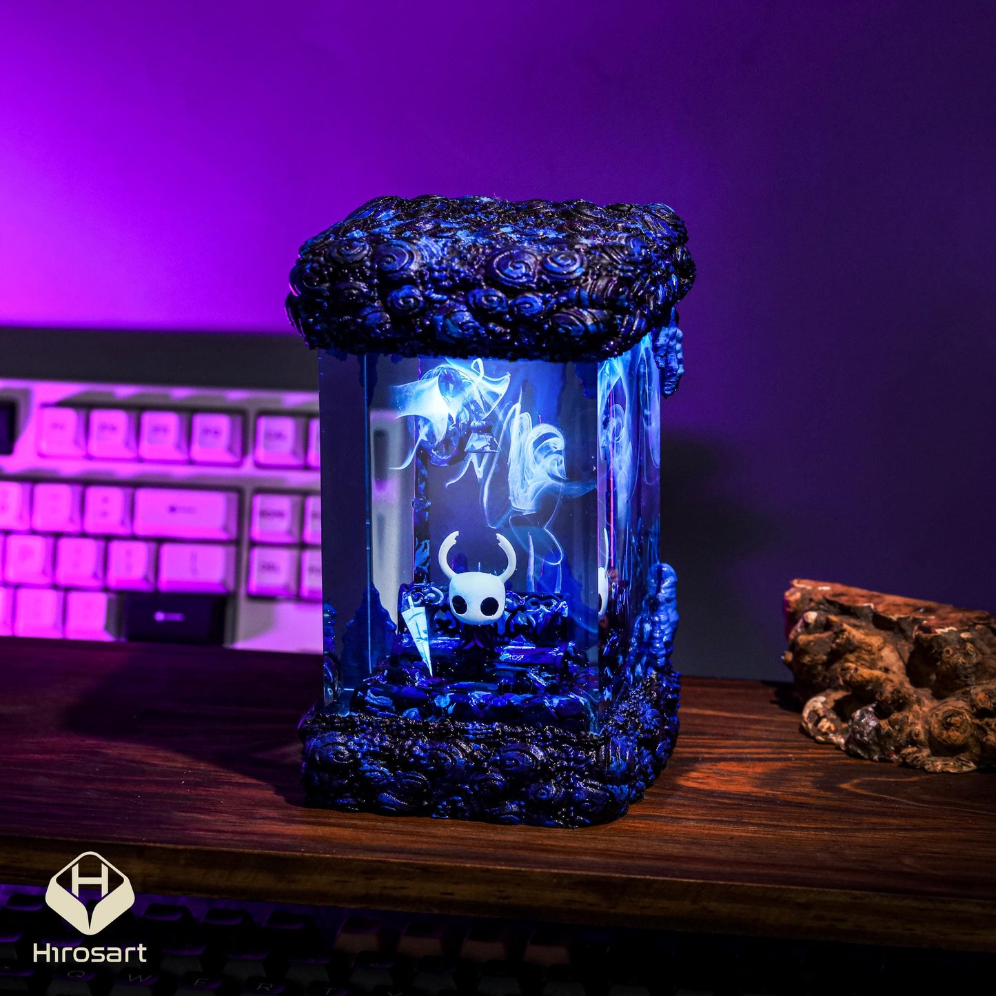 Knight from Hollow Knight Resin Lamp